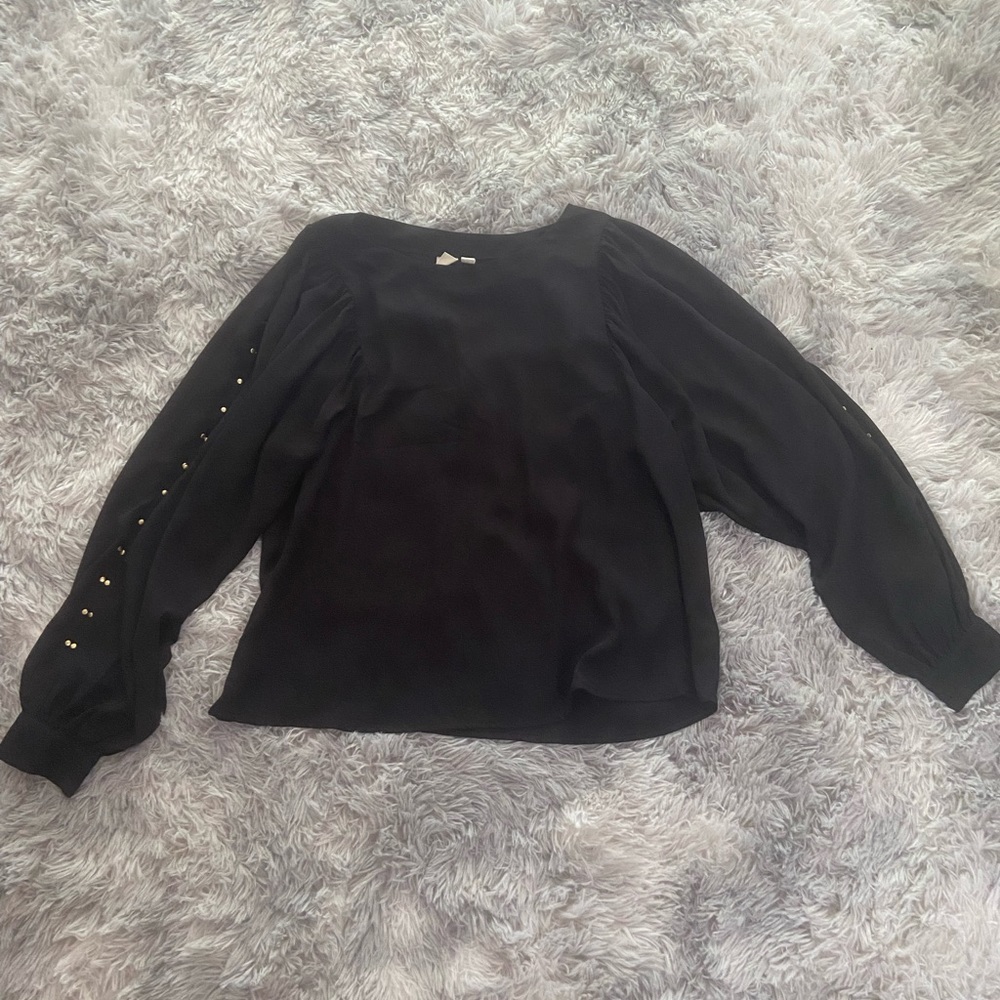 Gap Black Long Sleeve Blouse